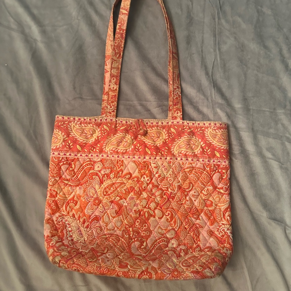 Vera Bradley Orange Paisley Tote